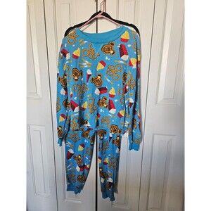 Disney Parks food snack pajama set waffle material L dole whip